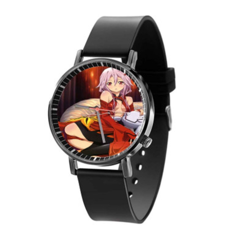 Guilty Crown Yuzuriha Inori Black Quartz Watch Unisex With Premium Gift Box
