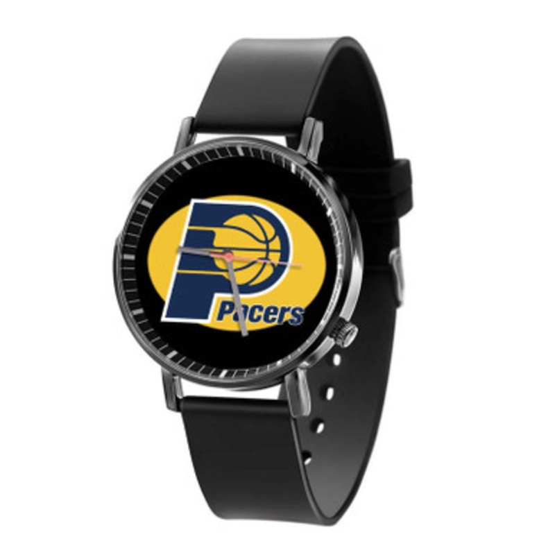 Indiana Pacers NBA Art Black Quartz Watch Unisex With Premium Gift Box