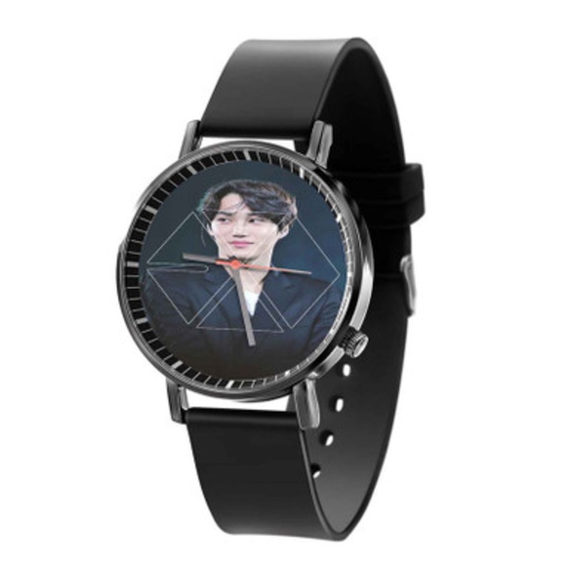 Kai EXO Black Quartz Watch With Premium Gift Box for Unisex