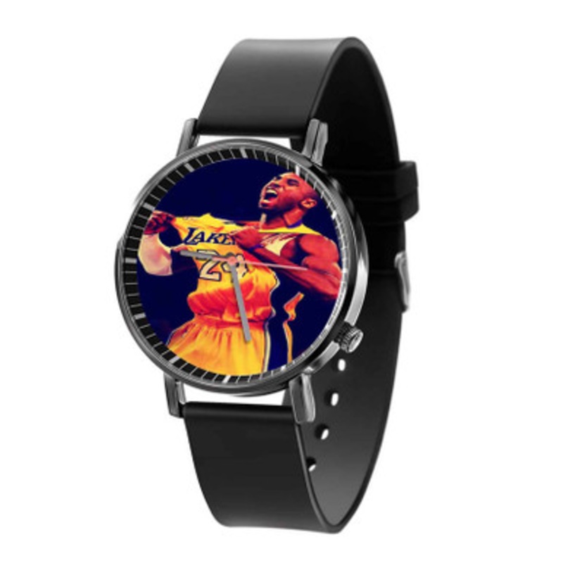 Kobe Bryant Art Black Quartz Watch Unisex With Premium Gift Box