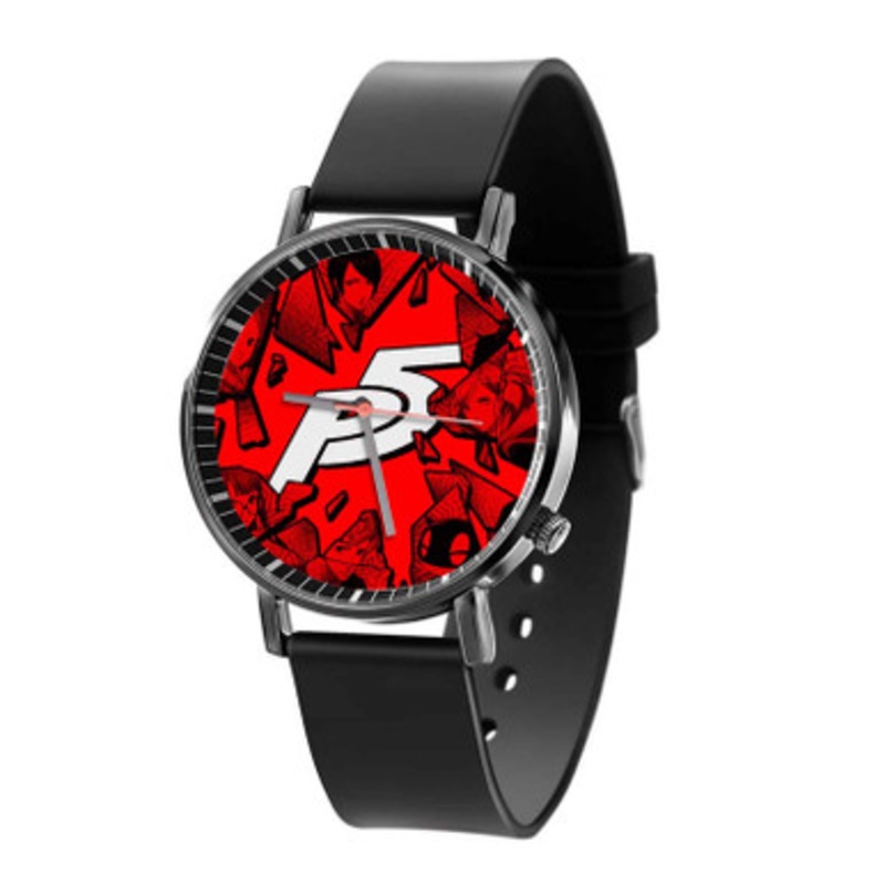 Persona 5 Sell Black Quartz Watch With Premium Gift Box for Unisex