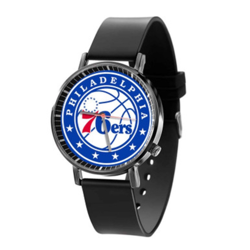 Philadelphia 76ers NBA Black Quartz Watch Unisex With Premium Gift Box
