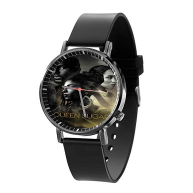 Queen Sugar Black Quartz Watch With Premium Gift Box for Unisex