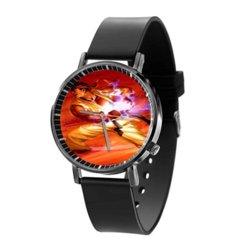 Ryu Street Fighter Great Unisex Black Quartz Watch With Premium Gift Box