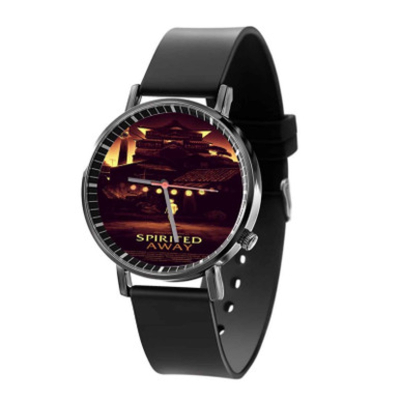 Spirited Away Poster Black Quartz Watch Unisex With Premium Gift Box