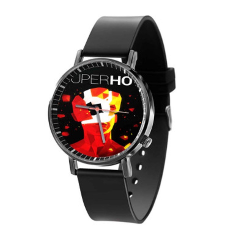 Superhot Unisex Black Quartz Watch With Premium Gift Box