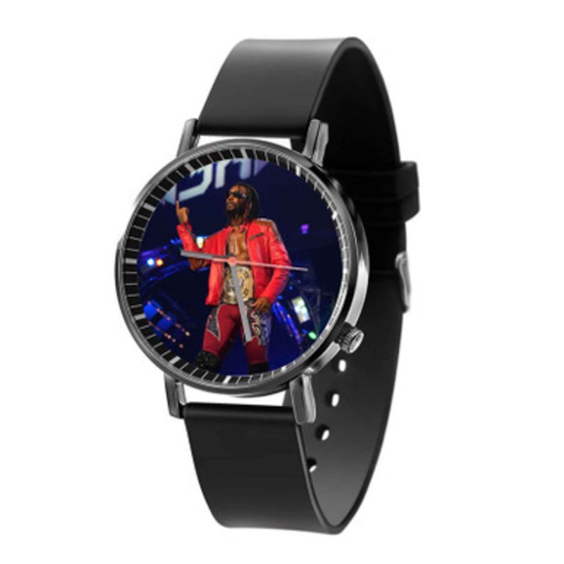Swerve Strickland AEW Black Quartz Watch Unisex With Premium Gift Box