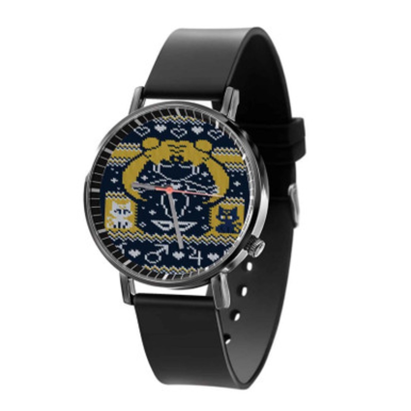 Usagi Tsukino Sailor Moon Black Quartz Watch Unisex With Premium Gift Box