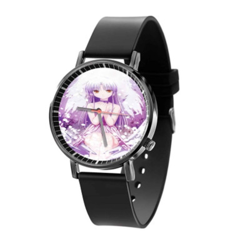 Angel Beats Black Quartz Watch Unisex With Premium Gift Box