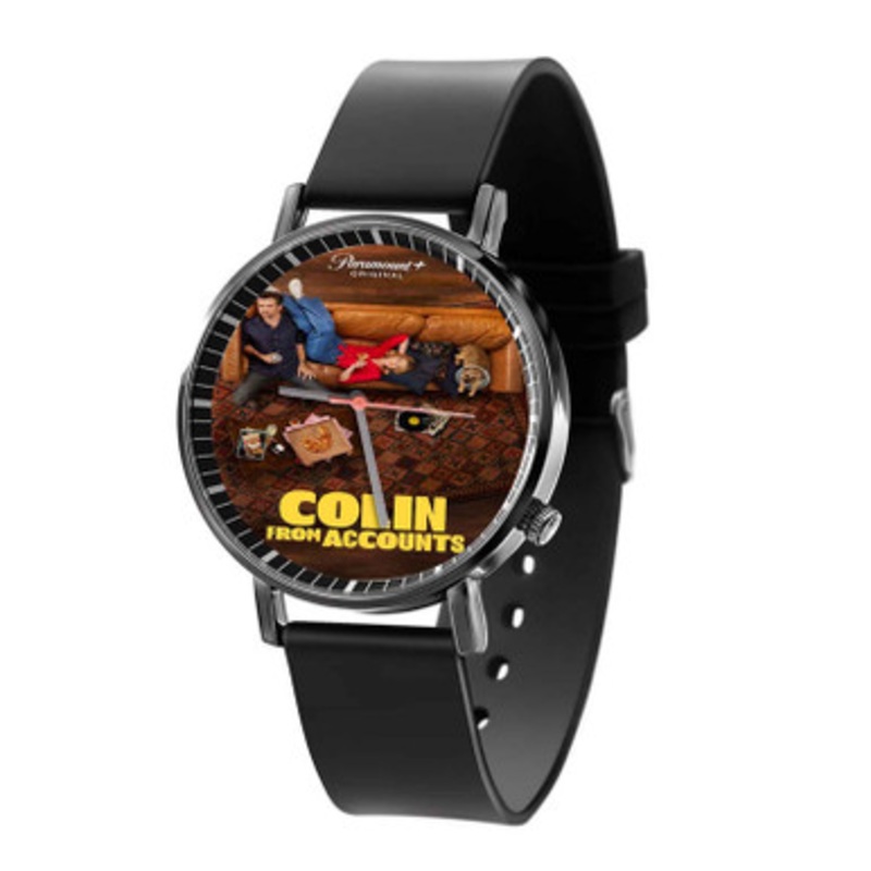 Colin from Accounts Black Quartz Watch Unisex With Premium Gift Box