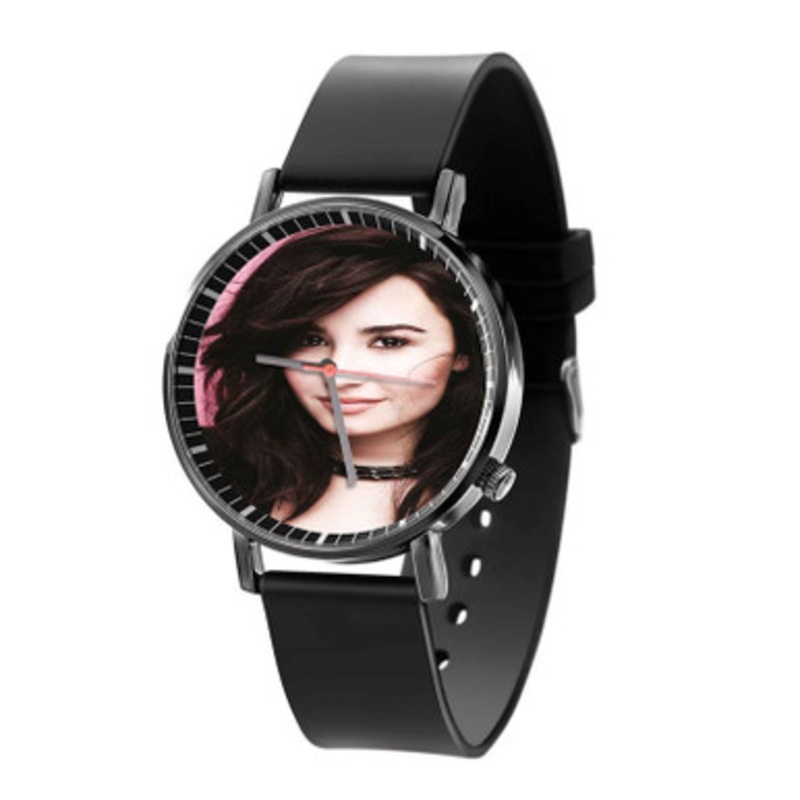 Demi Lovato Smile Black Quartz Watch Unisex With Premium Gift Box