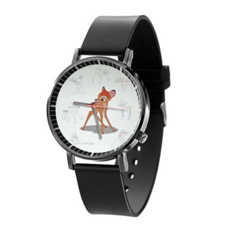 Disney Bambi Great Unisex Black Quartz Watch With Premium Gift Box