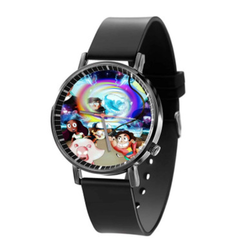 Gravity Falls and Steven Universe Great Unisex Black Quartz Watch With Premium Gift Box