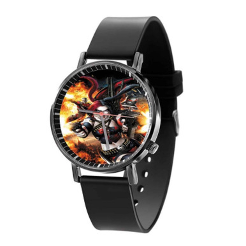 Harley Quinn Suicide Squad Black Quartz Watch Unisex With Premium Gift Box