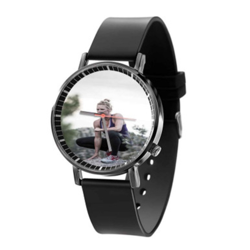 Holly Holm Unisex Black Quartz Watch With Premium Gift Box