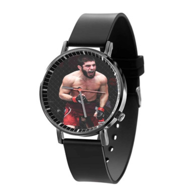 Islam Makhachev UFC Black Quartz Watch Unisex With Premium Gift Box