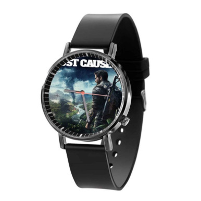 Just Cause 4 Black Quartz Watch Unisex With Premium Gift Box
