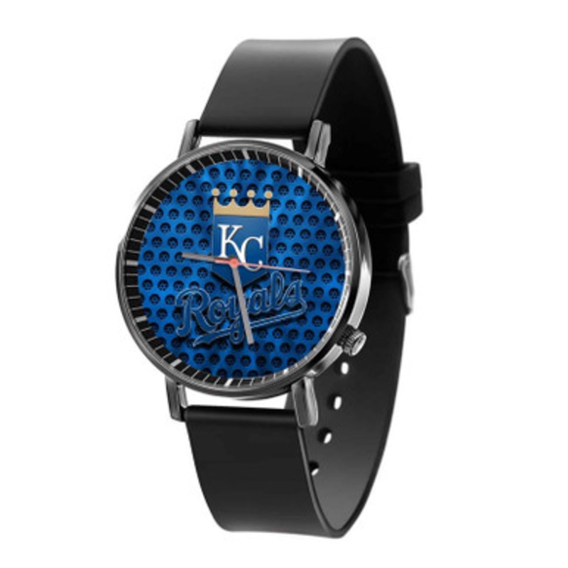 Kansas City Royals MLB Black Quartz Watch Unisex With Premium Gift Box