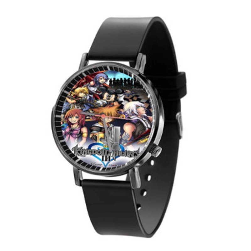 Kingdom Hearts III Black Quartz Watch Unisex With Premium Gift Box
