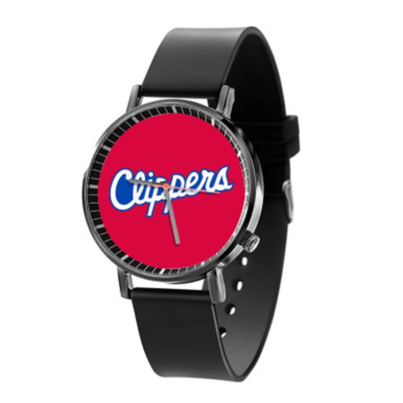 LA Clippers NBA Art Black Quartz Watch Unisex With Premium Gift Box