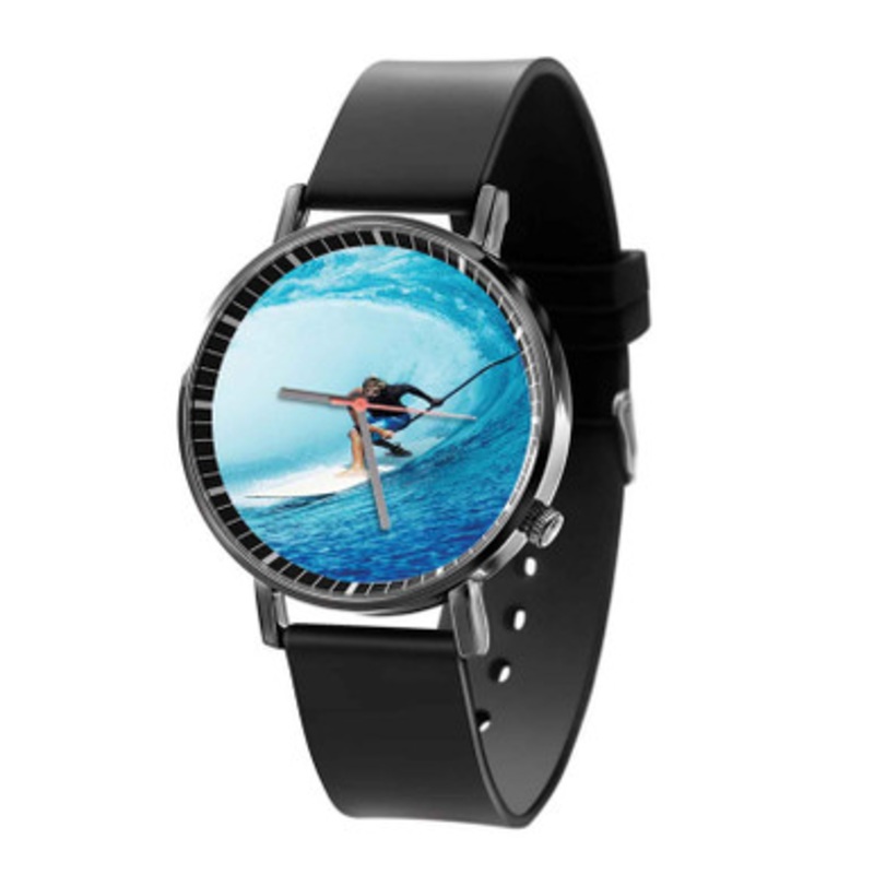 Laird Hamilton Surfing Black Quartz Watch Unisex With Premium Gift Box
