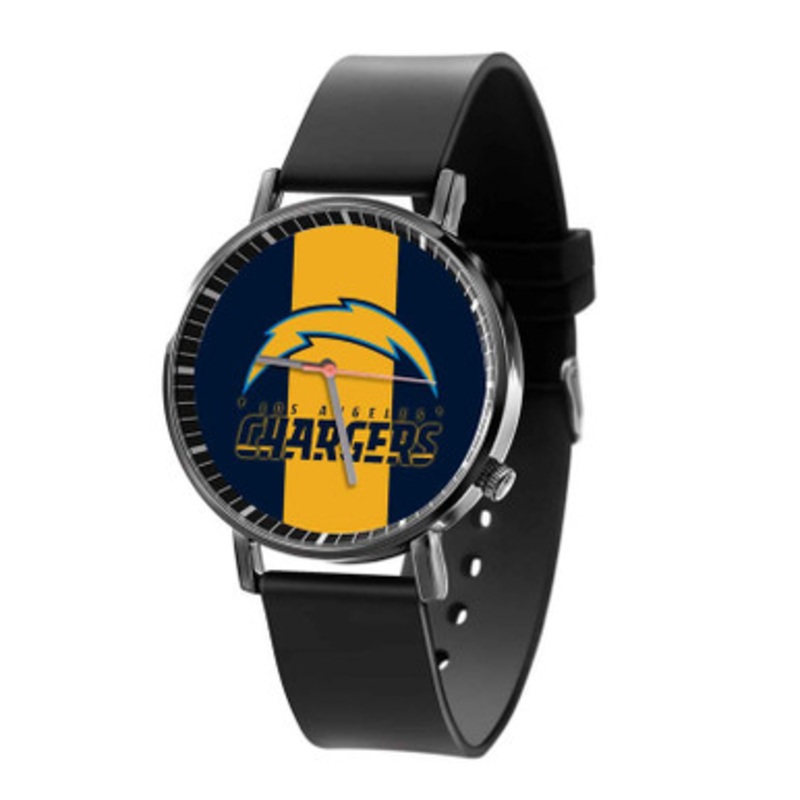 Los Angeles Chargers NFL Black Quartz Watch Unisex With Premium Gift Box