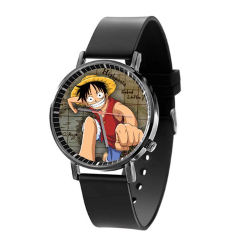 Luffy One Piece Black Quartz Watch Unisex With Premium Gift Box