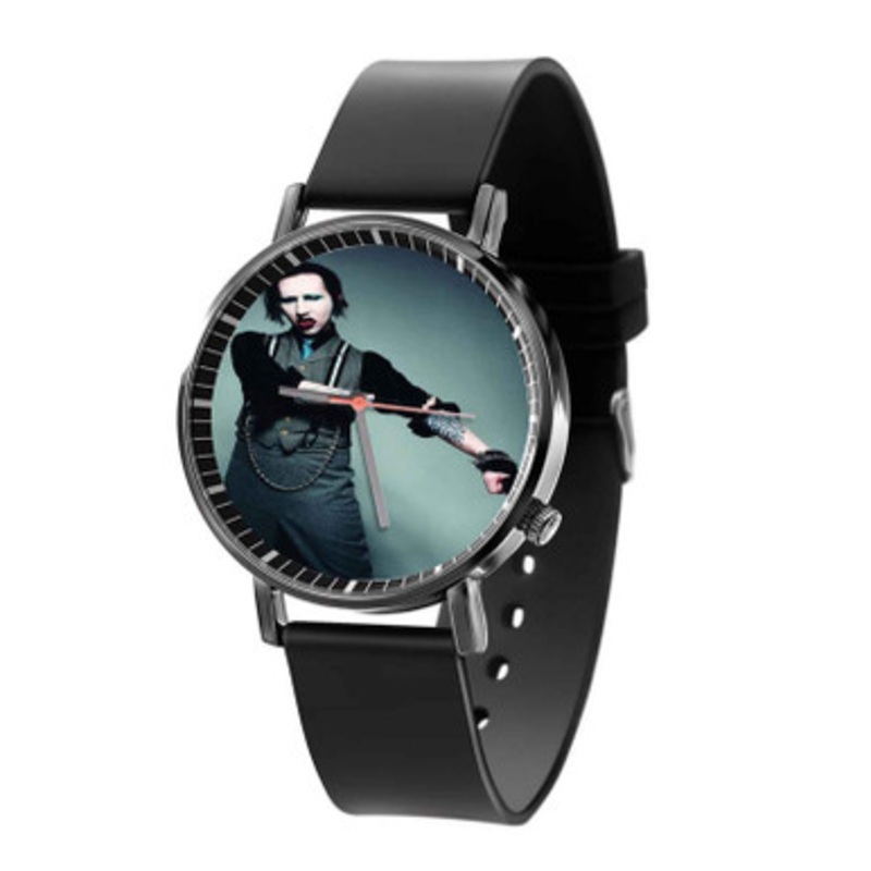 Marilyn Manson Black Quartz Watch Unisex With Premium Gift Box