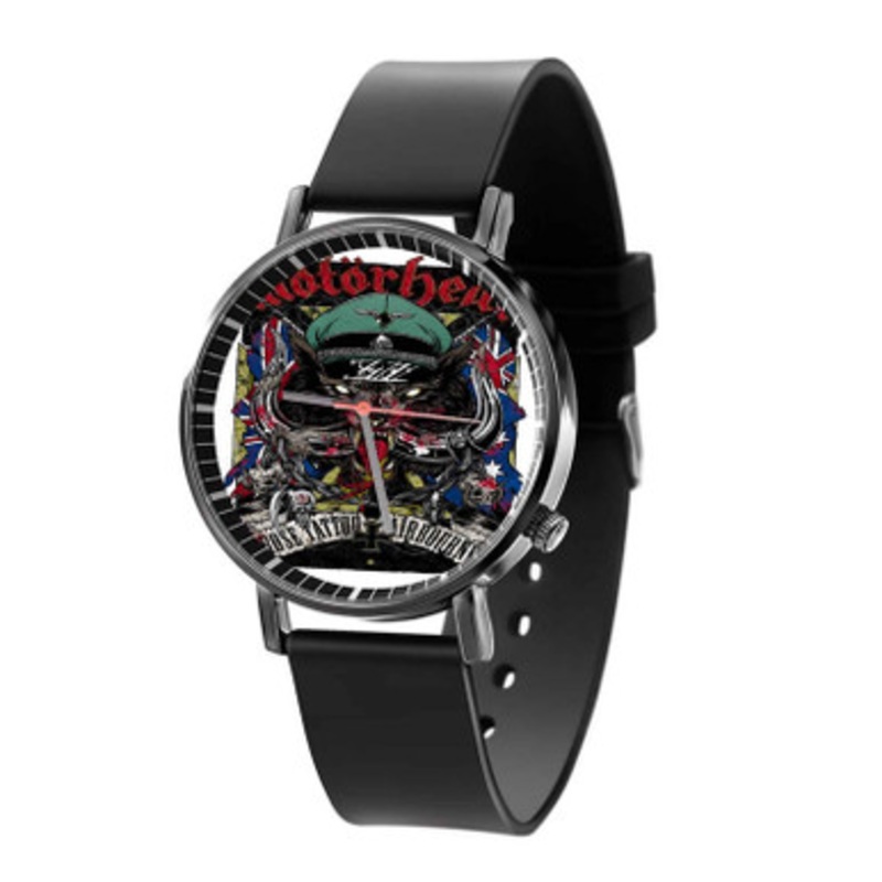 Motorhead Rose Tattoo Airboune Black Quartz Watch Unisex With Premium Gift Box