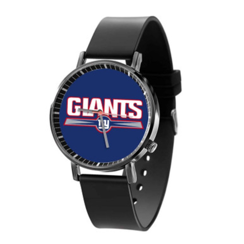 New York Giants NFL Art Black Quartz Watch Unisex With Premium Gift Box