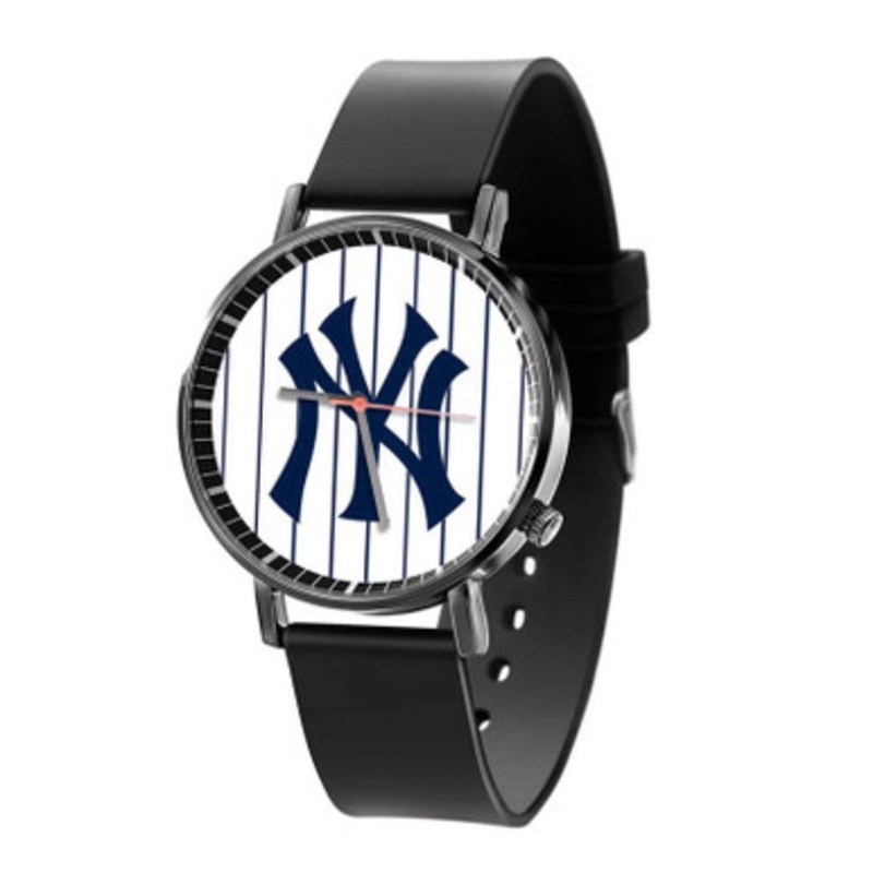 New York Yankees MLB Black Quartz Watch Unisex With Premium Gift Box