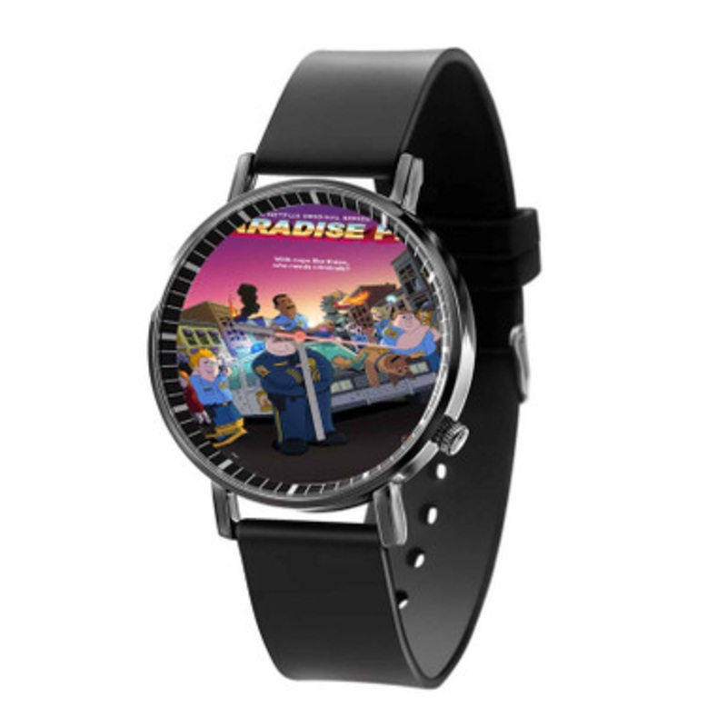 Paradise PD Black Quartz Watch Unisex With Premium Gift Box