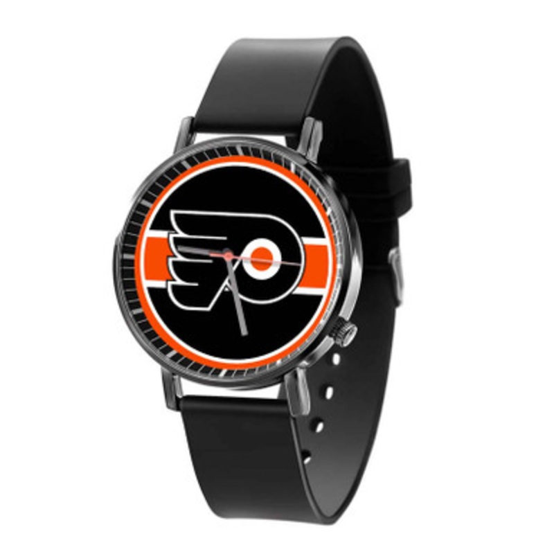 Philadelphia Flyers NHL Black Quartz Watch Unisex With Premium Gift Box