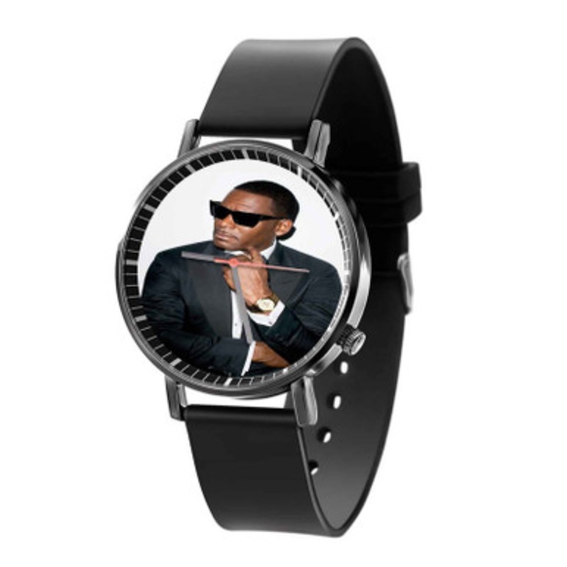 R Kelly Glassess Black Quartz Watch Unisex With Premium Gift Box