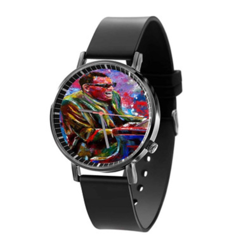Ray Charles Black Quartz Watch Unisex With Premium Gift Box