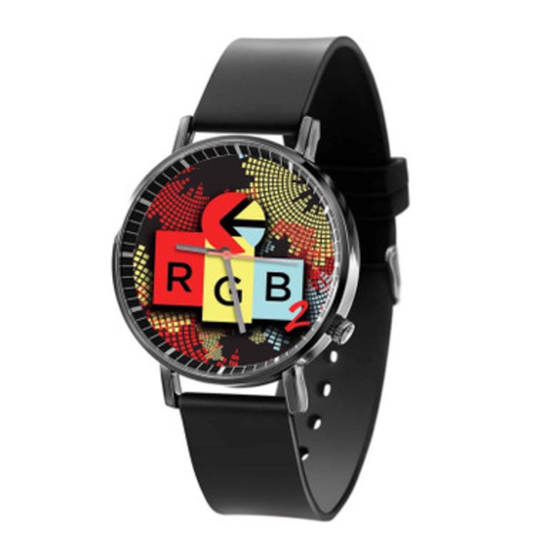 rgb 2 Black Quartz Watch Unisex With Premium Gift Box