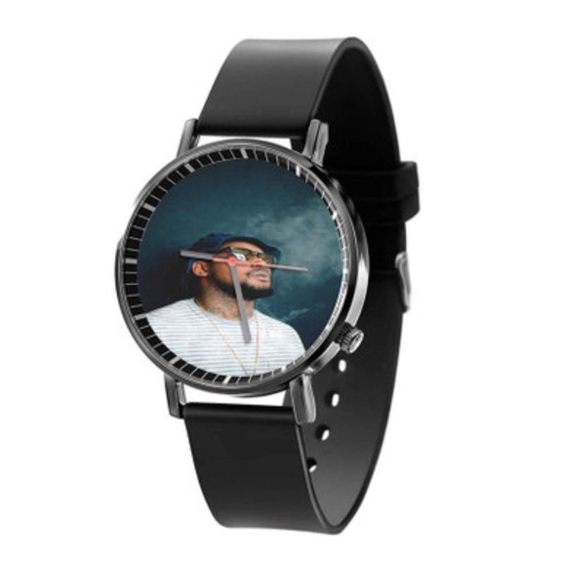 Schoolboy Q Smoke Black Quartz Watch Unisex With Premium Gift Box