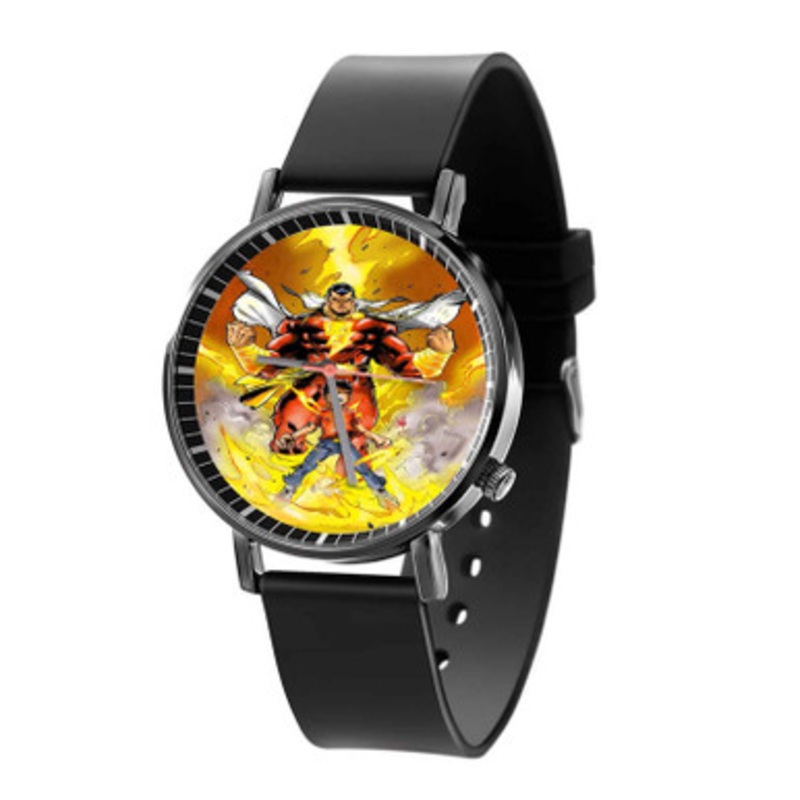 Shazam DC Comics Unisex Black Quartz Watch With Premium Gift Box