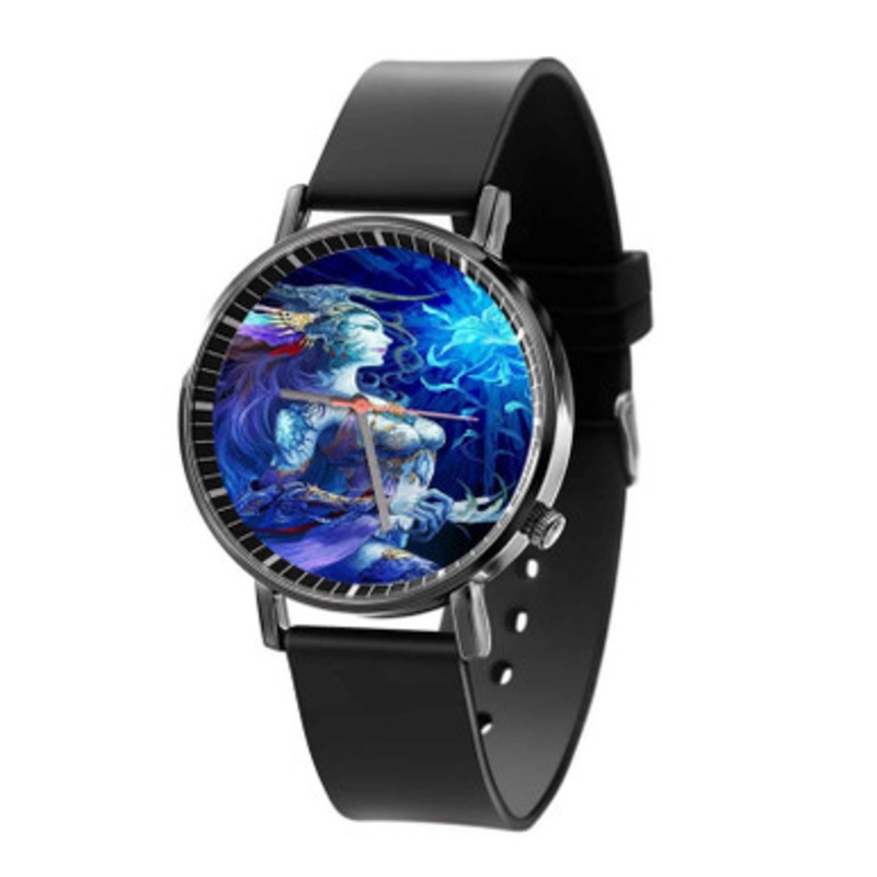 Shiva Final Fantasy Black Quartz Watch Unisex With Premium Gift Box