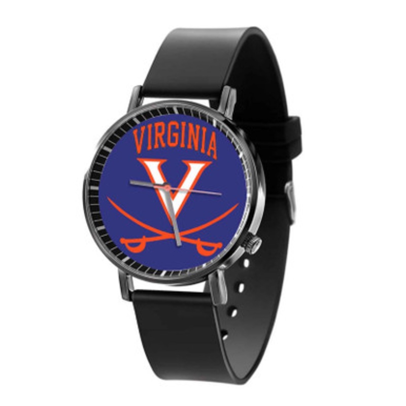 Virginia Cavaliers Black Quartz Watch Unisex With Premium Gift Box