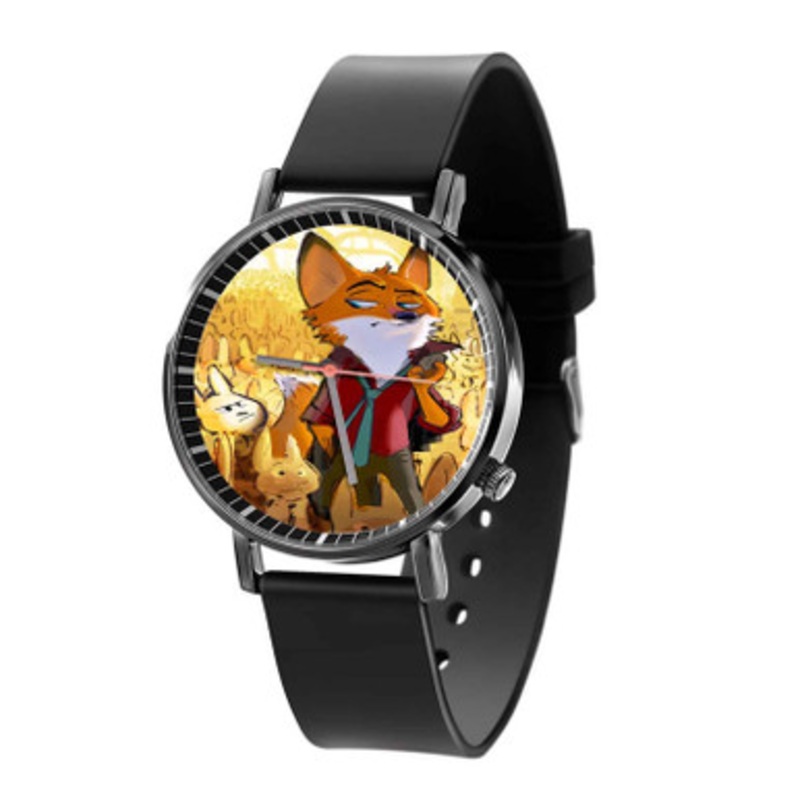 Zootopia Black Quartz Watch Unisex With Premium Gift Box