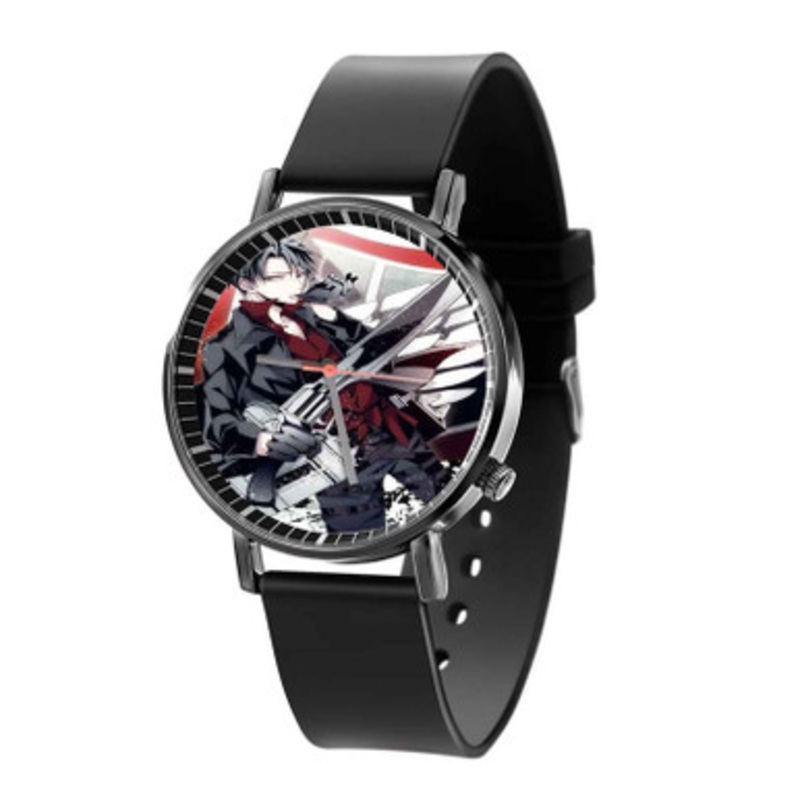 Attack on Titan Levi Sword Art Black Quartz Watch Unisex With Premium Gift Box