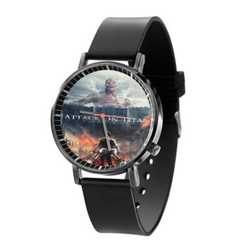 Attack on Titan Tv Series Black Quartz Watch Unisex With Premium Gift Box