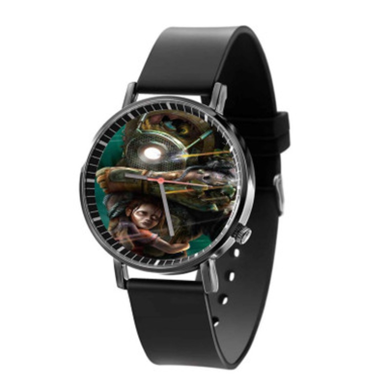 Bioshock Big Daddy Protecting Little Sister Unisex Black Quartz Watch With Premium Gift Box