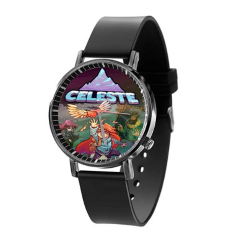 Celeste Black Quartz Watch Unisex With Premium Gift Box