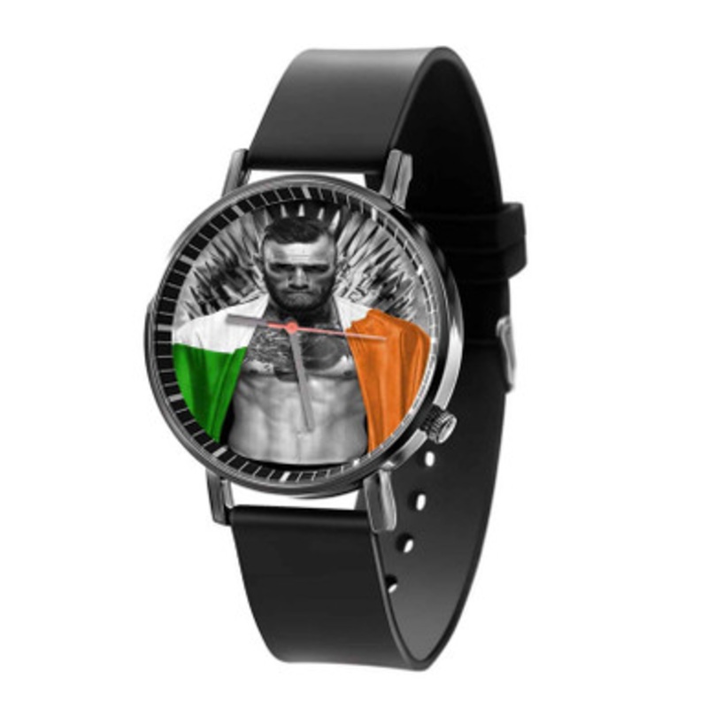Conor Mc Gregor Art UFC Black Quartz Watch Unisex With Premium Gift Box