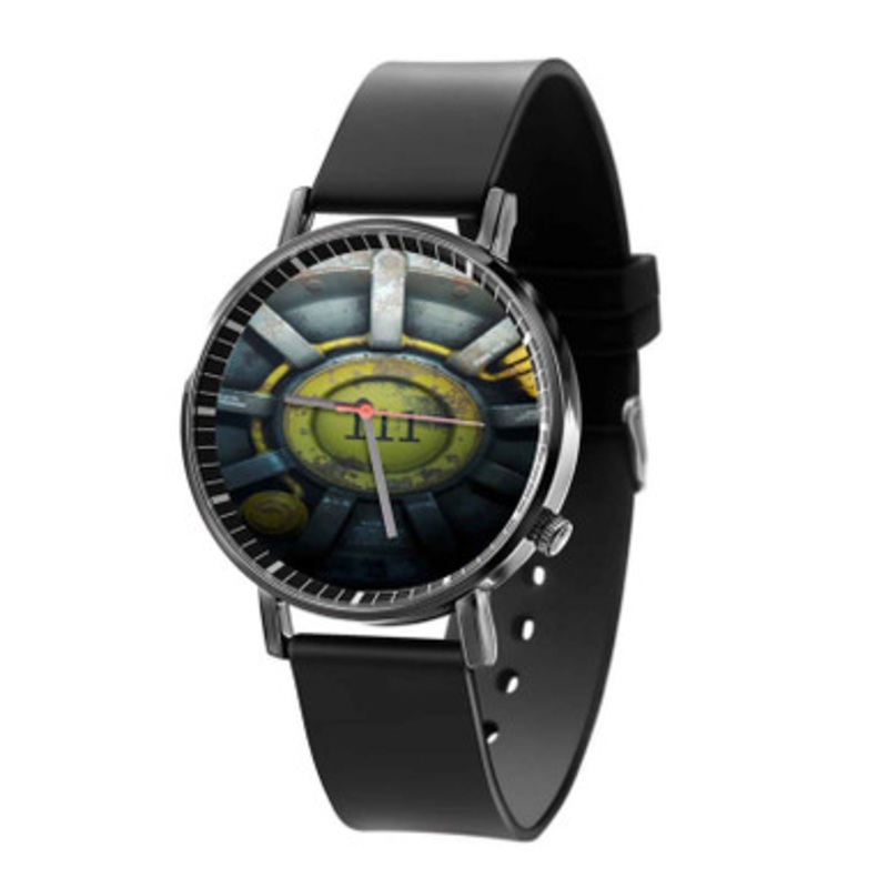 Fallout 4 Vault 111 Theory Black Quartz Watch Unisex With Premium Gift Box