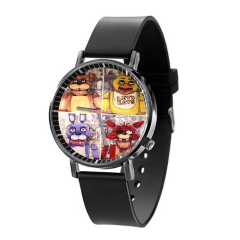 Five Nights at Freddy s 4 Black Quartz Watch Unisex With Premium Gift Box