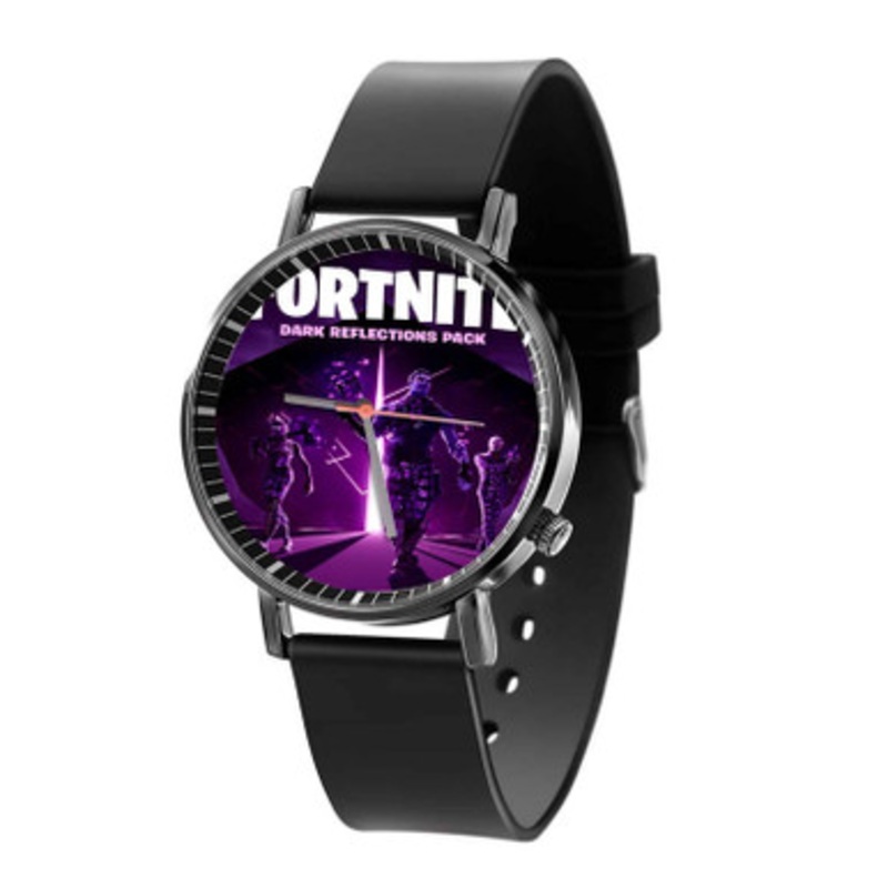 Fortnite Battle Royale Dark Reflections Pack Black Quartz Watch Unisex With Premium Gift Box