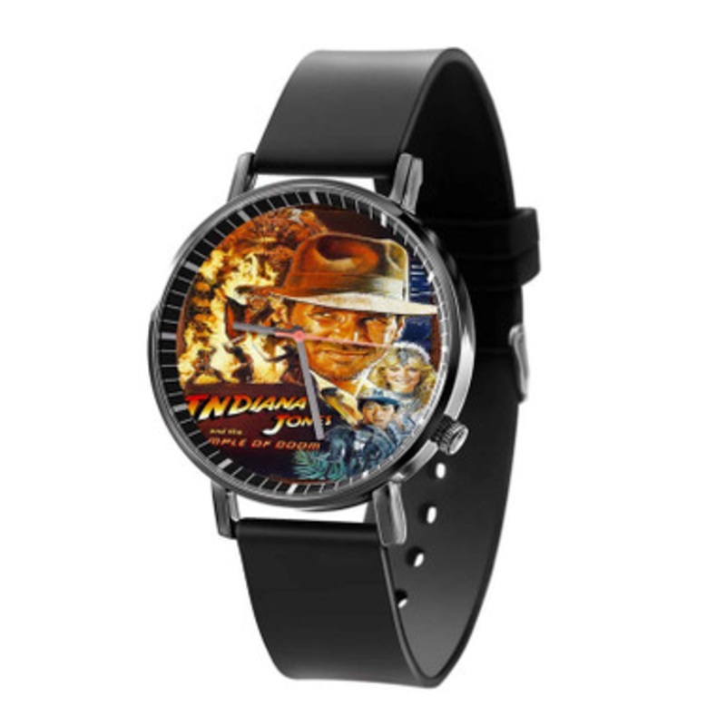 Indiana Jones and the Temple of Doom Black Quartz Watch Unisex With Premium Gift Box